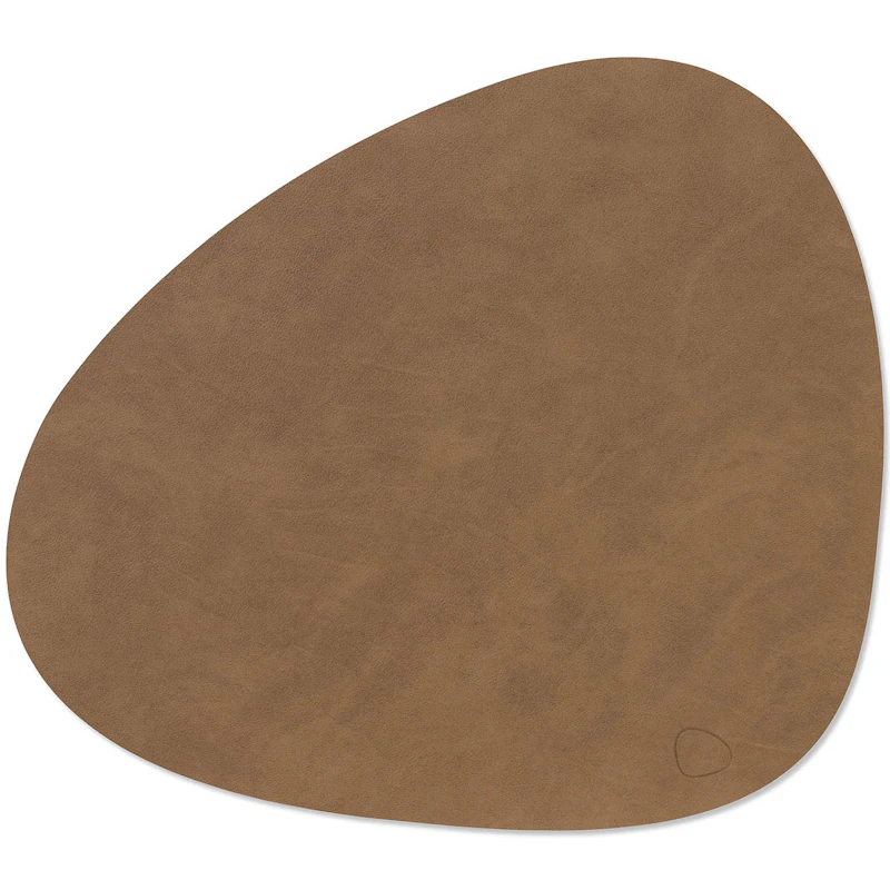 Curve L Table Mat Nupo 37x44 cm, Brown