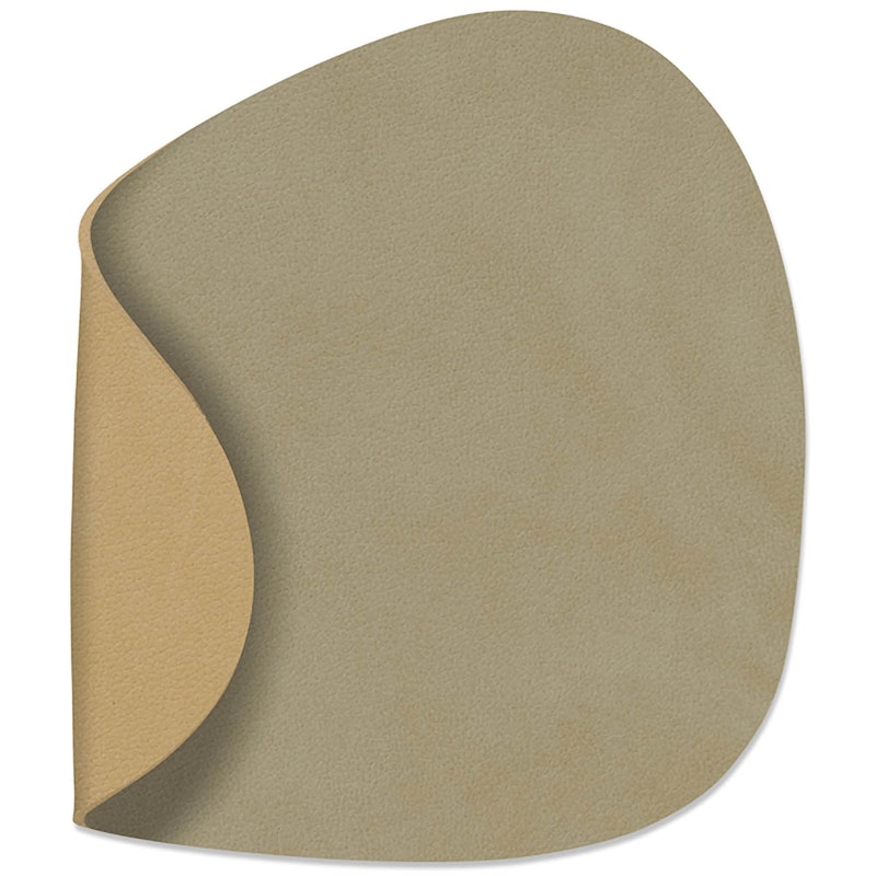 Curve Reversible Coaster 11x13 cm, Herbal Dust/Khaki