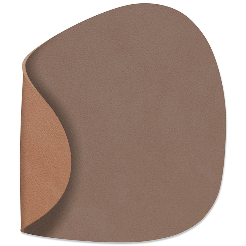 Curve Reversible Coaster 11x13 cm, Truffle/Old Rose