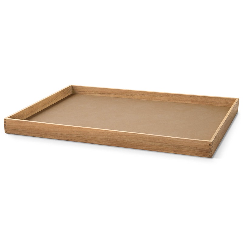 Even Teak Tray Large, Nougat