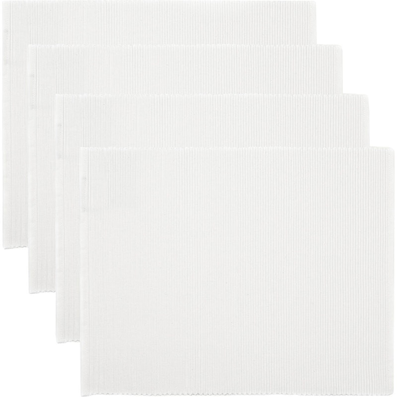 Uni Placemat 35x46 cm 4-pack, White