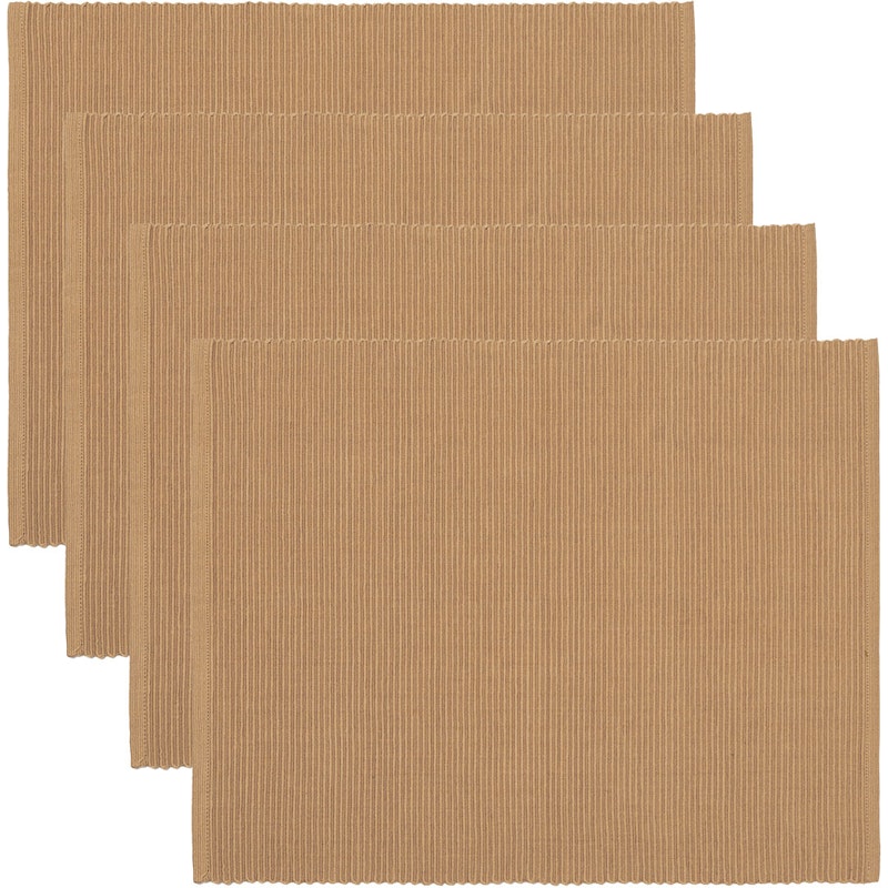 Uni Placemat 35x46 cm 4-pack, Camel Brown