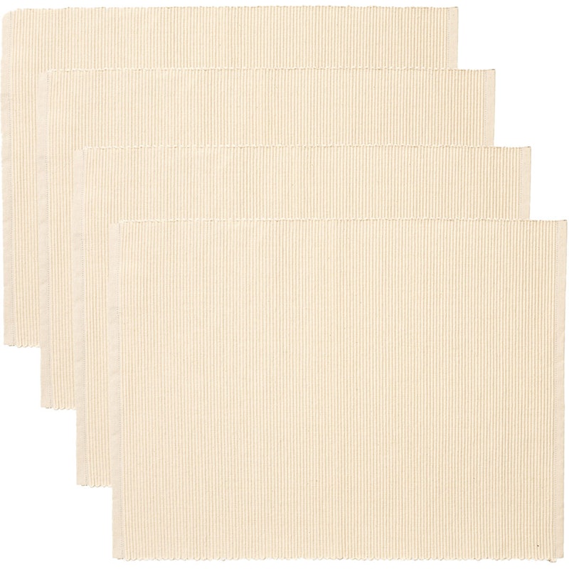 Uni Placemat 35x46 cm 4-pack, Creamy Beige