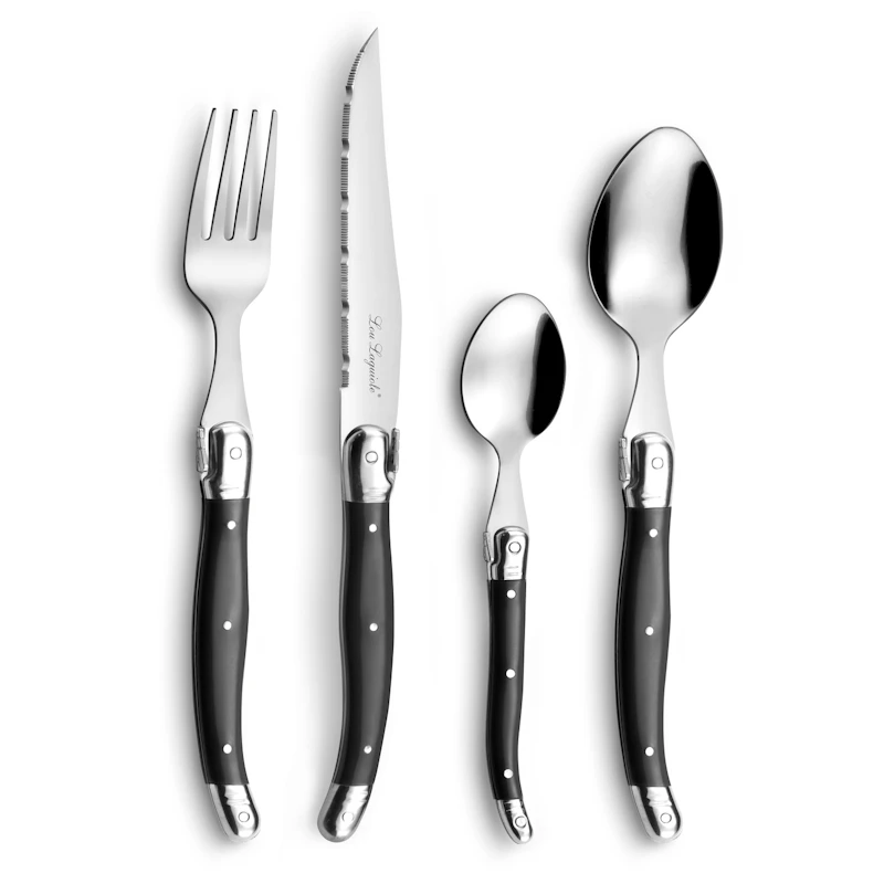 Tradition Cutlery Set 24 Pieces, Anthracite