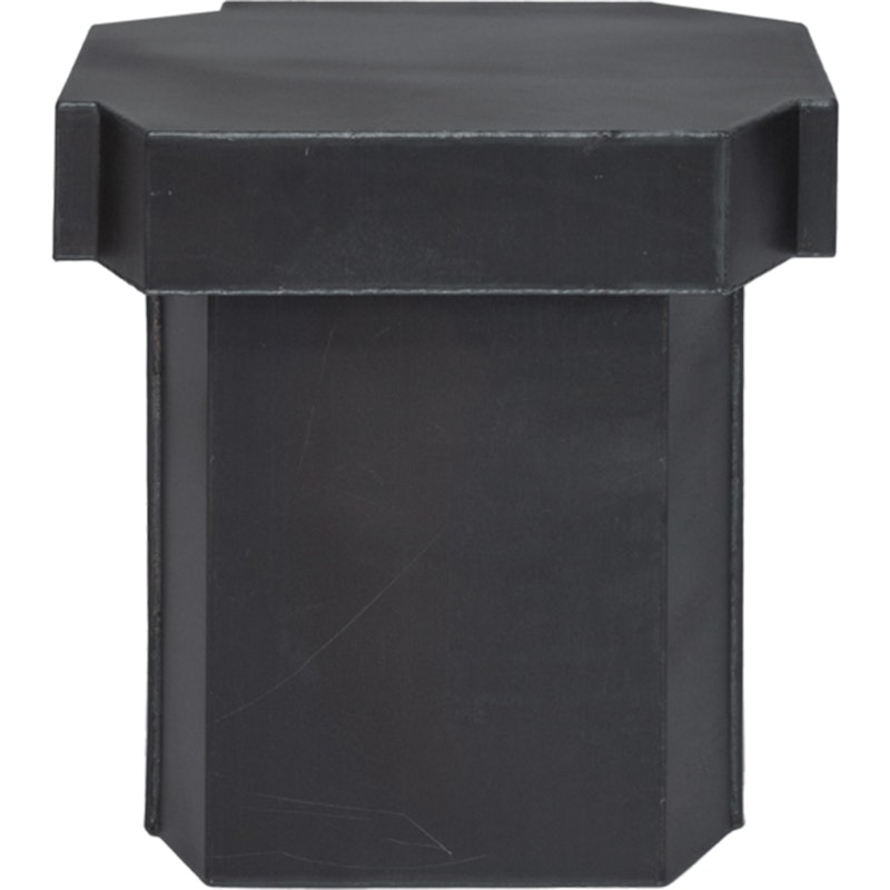 Funki Stool 02, brushed aluminium Stool 02 40x46 cm Iron Black