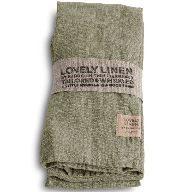 Lovely Napkins Linen 4-pack, Avocado