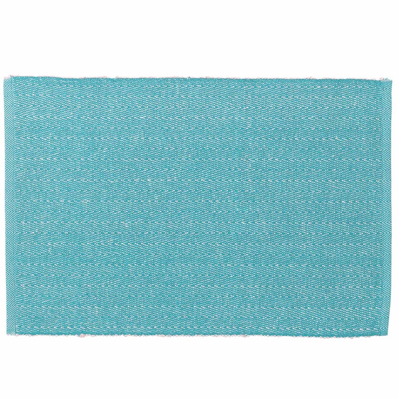 Herringbone Placemat 30x43 cm, Turquoise