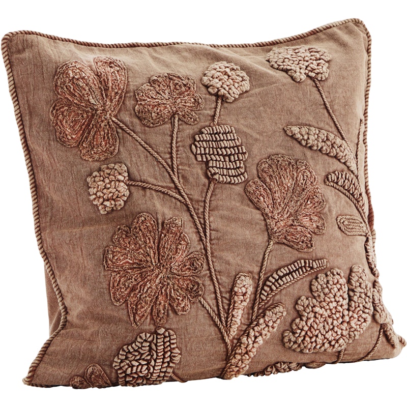 Applique Cushion Cover 50x50 cm, Orange