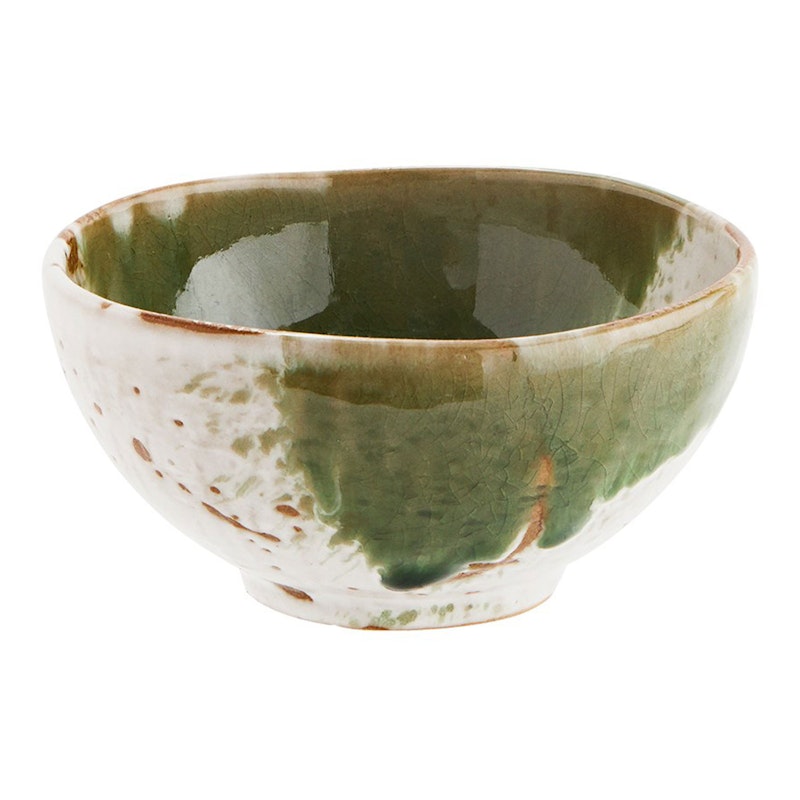 Bowl 25 cl, Green / White