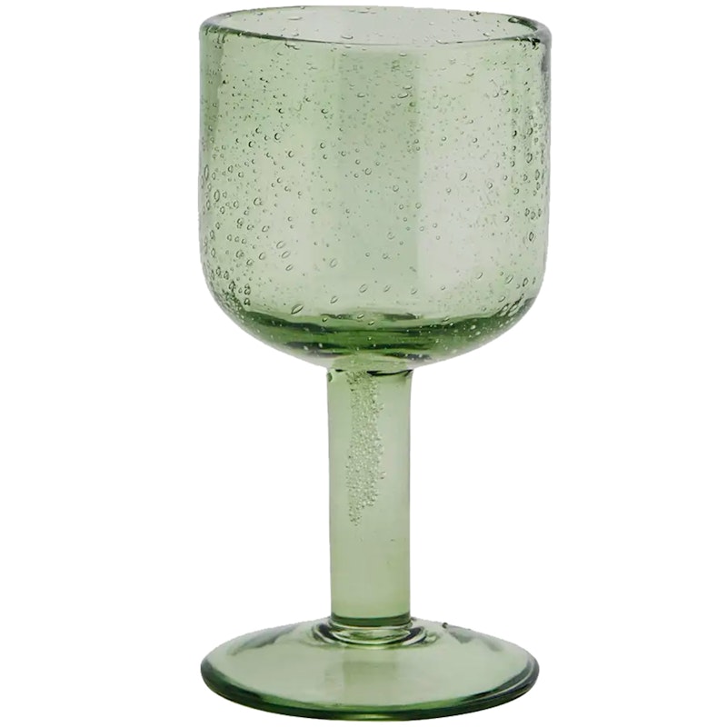 Coloured Wine Glass, Green