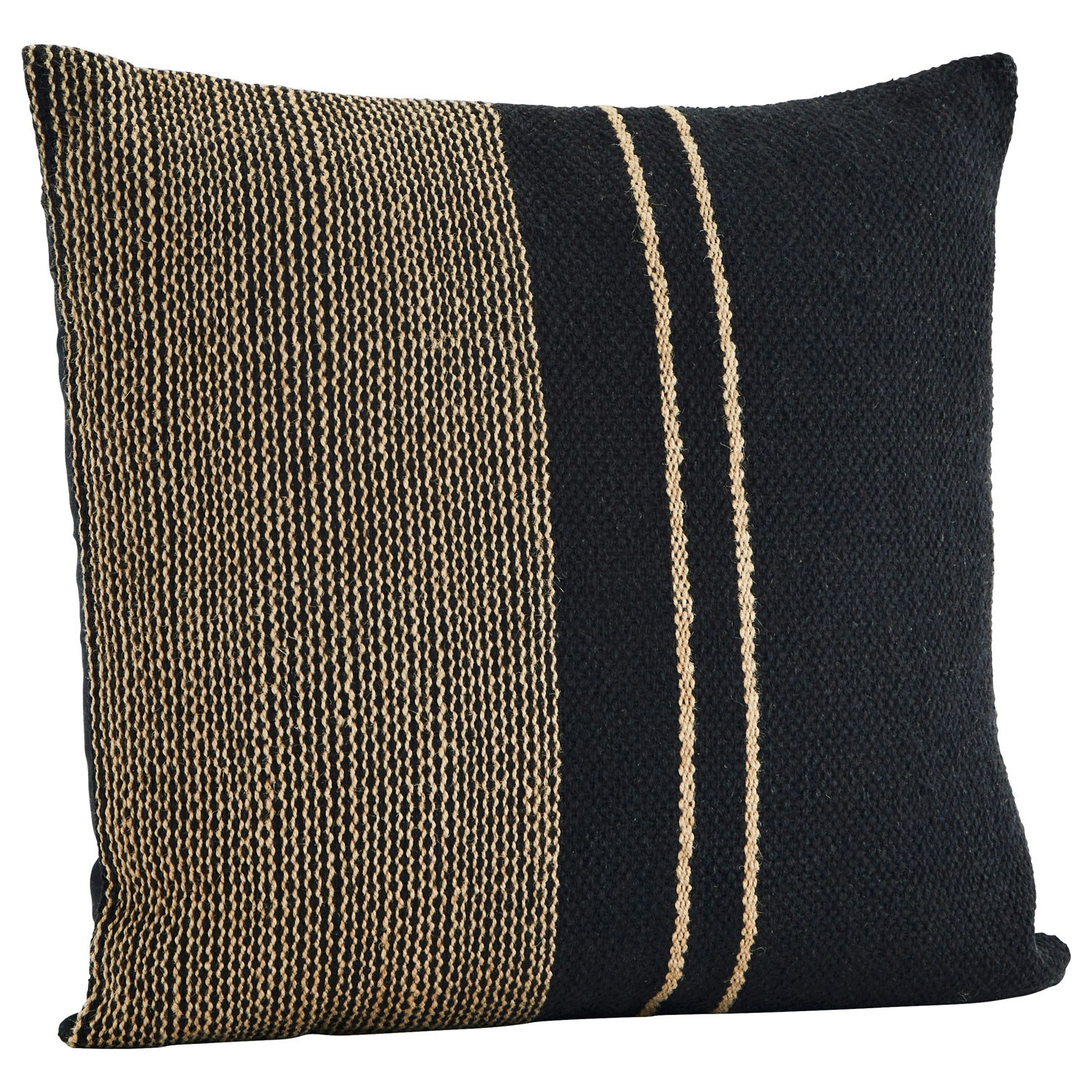 Cushion Cover Jute 45x45 cm Black Natural RoyalDesign