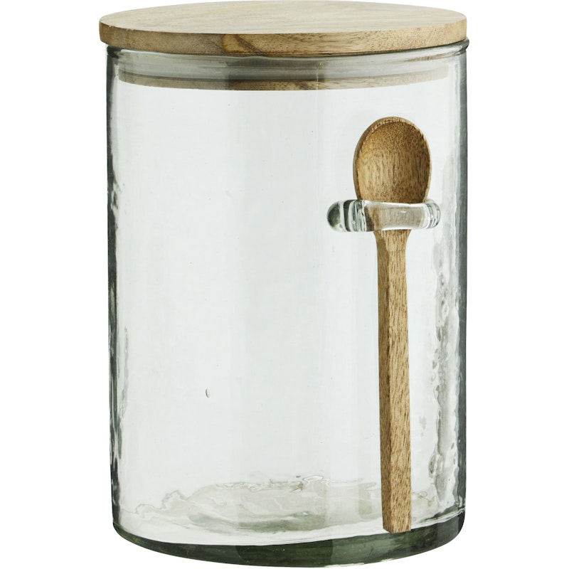 Glass Jar With Spoon 20 cm