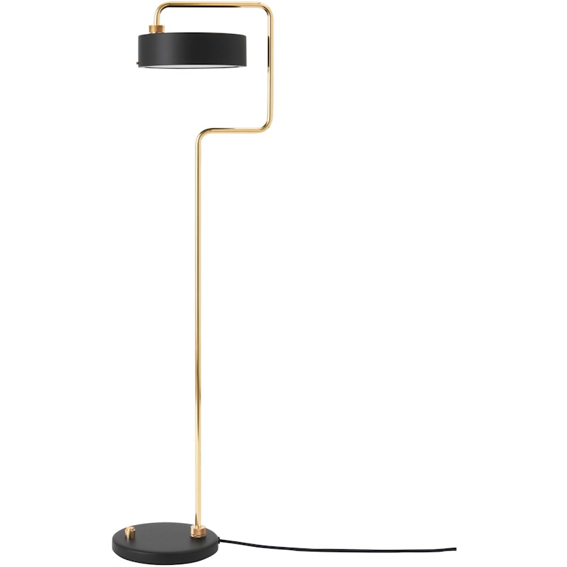 Petite Machine Floor Lamp, Deep Black