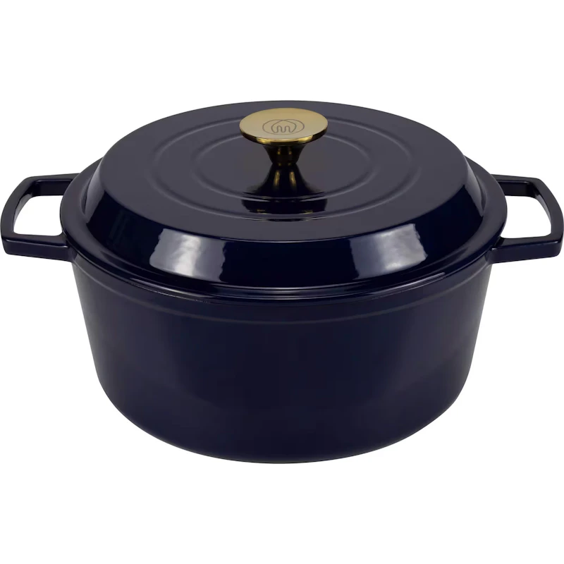 Cast Iron Pot 5 L, Deep Blue