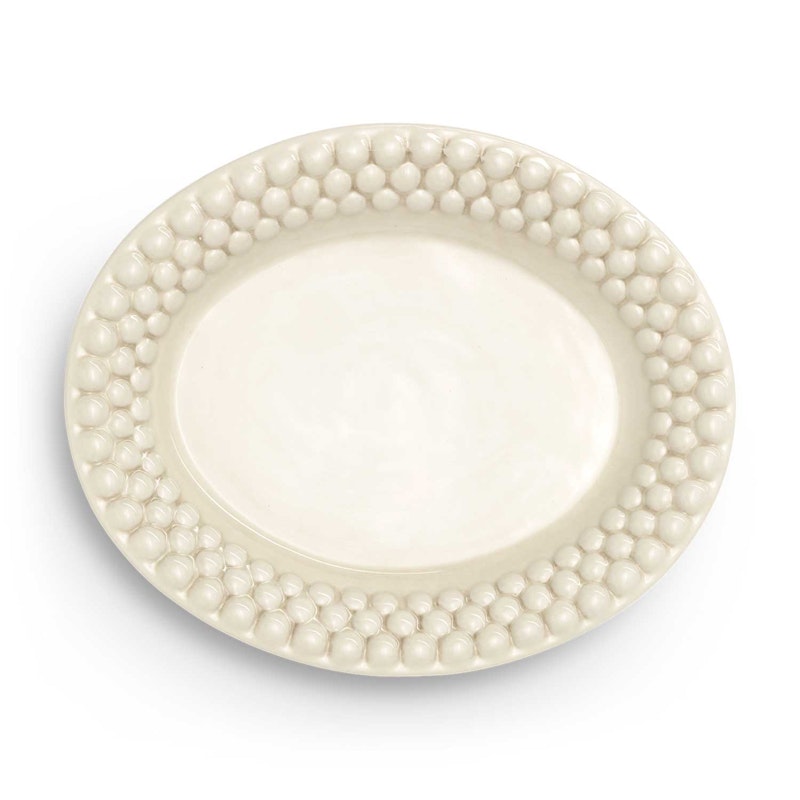 Bubbles Oval Plate 20 cm, Sand