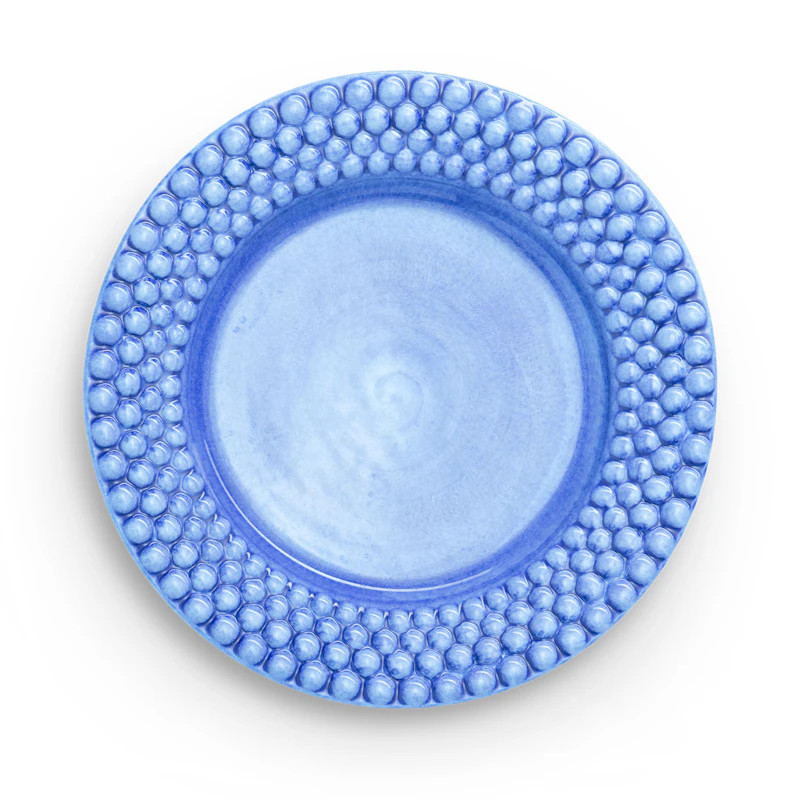 Bubbles Plate 28 cm, Light Blue