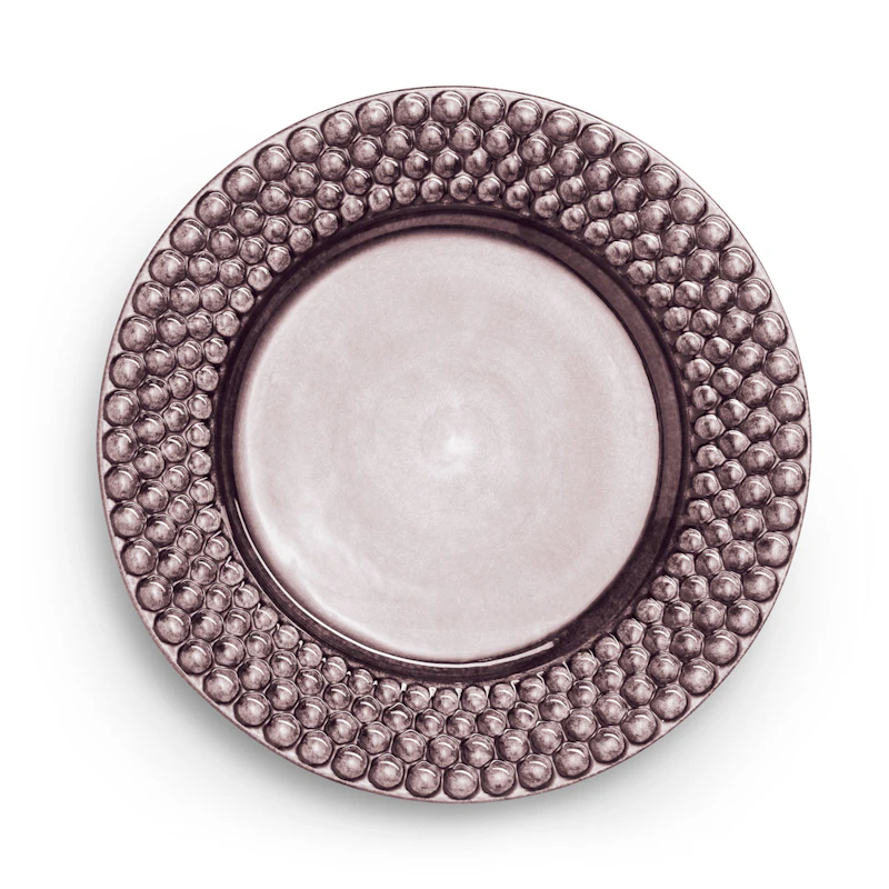Bubbles Plate 28 cm, Plum