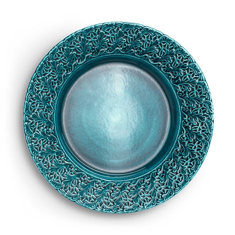 Lace Plate 32 cm, Ocean