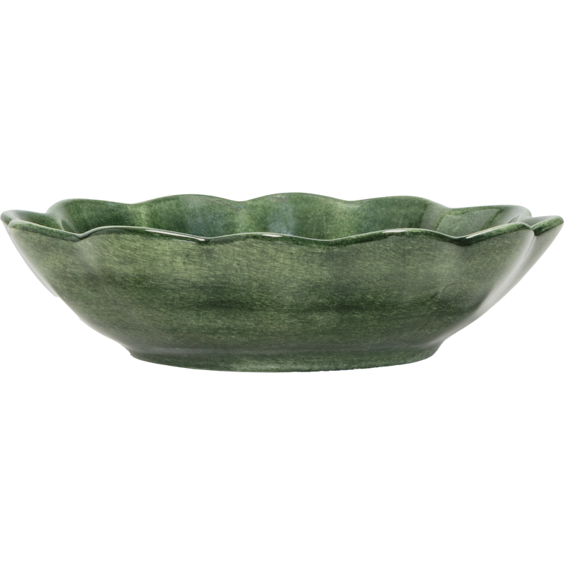 Oyster Bowl 16x18 cm, Forest Green