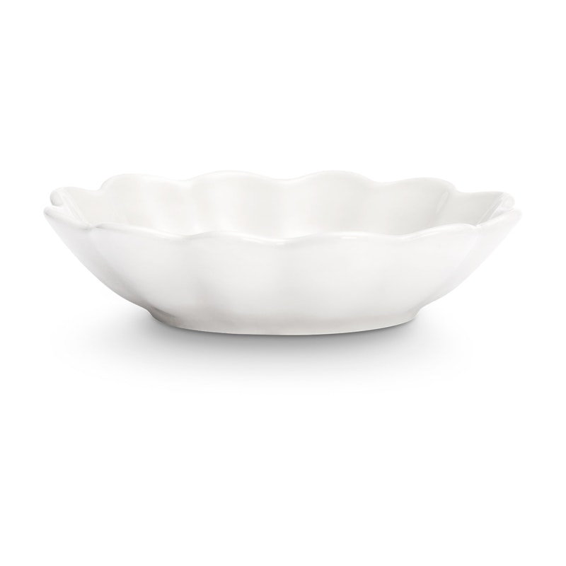 Oyster Bowl 16x18 cm, White