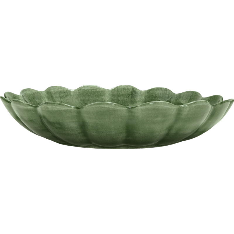 Oyster Bowl 31 cm, Forest Green