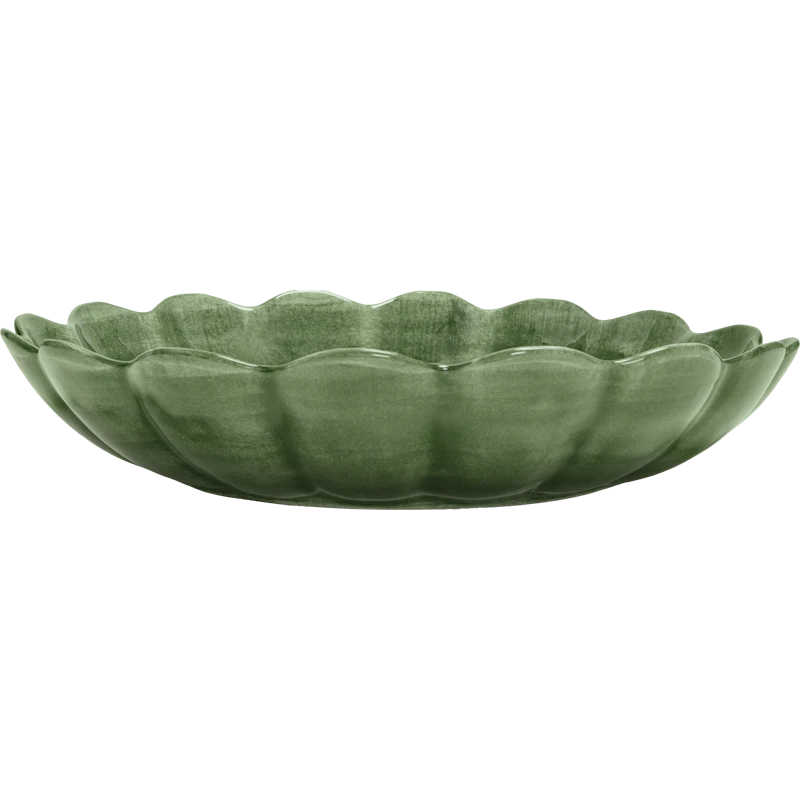 Oyster Bowl 31 cm, Forest Green