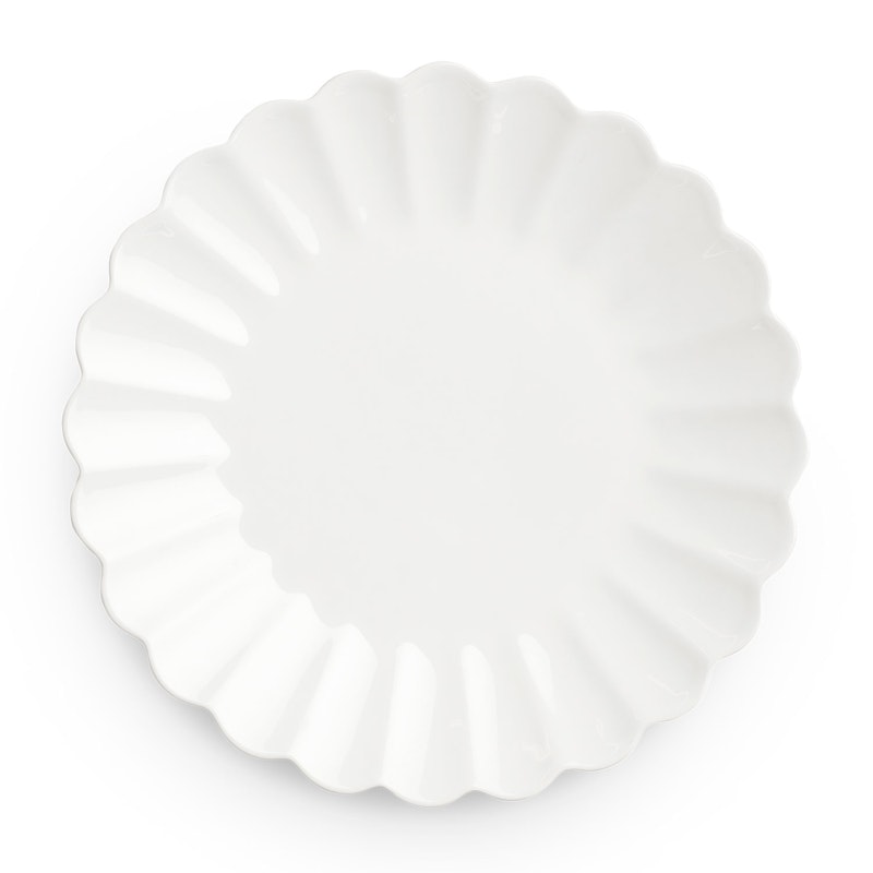 Oyster Plate, White, 28 cm