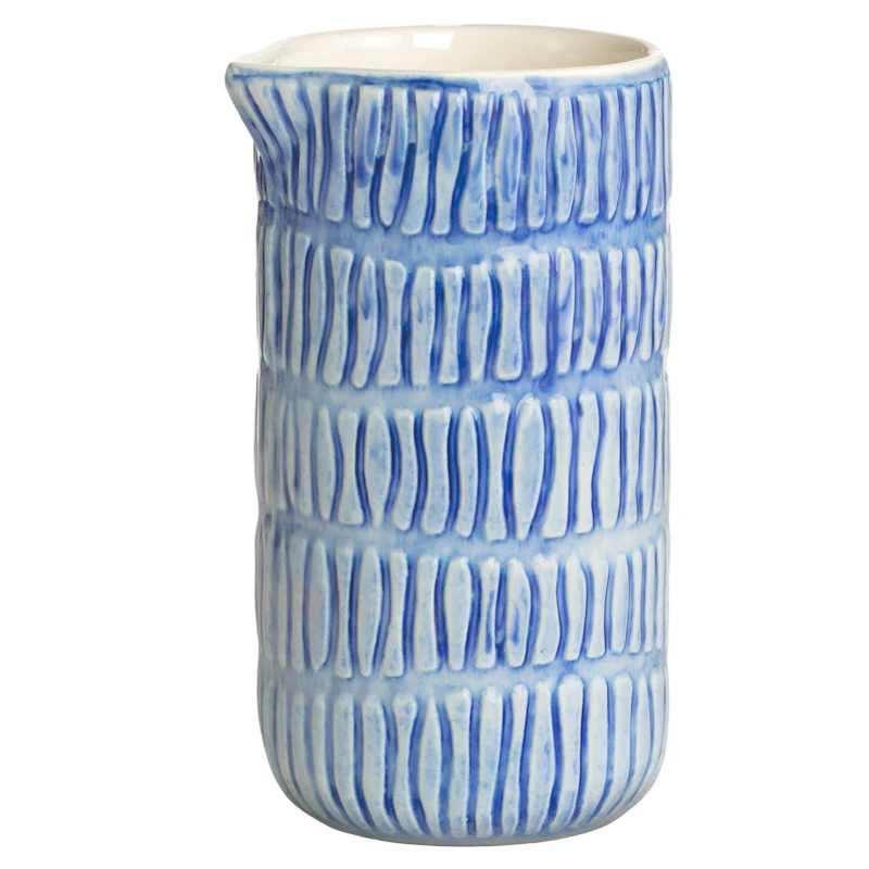 Stripes Jug 30 cl, Light blue