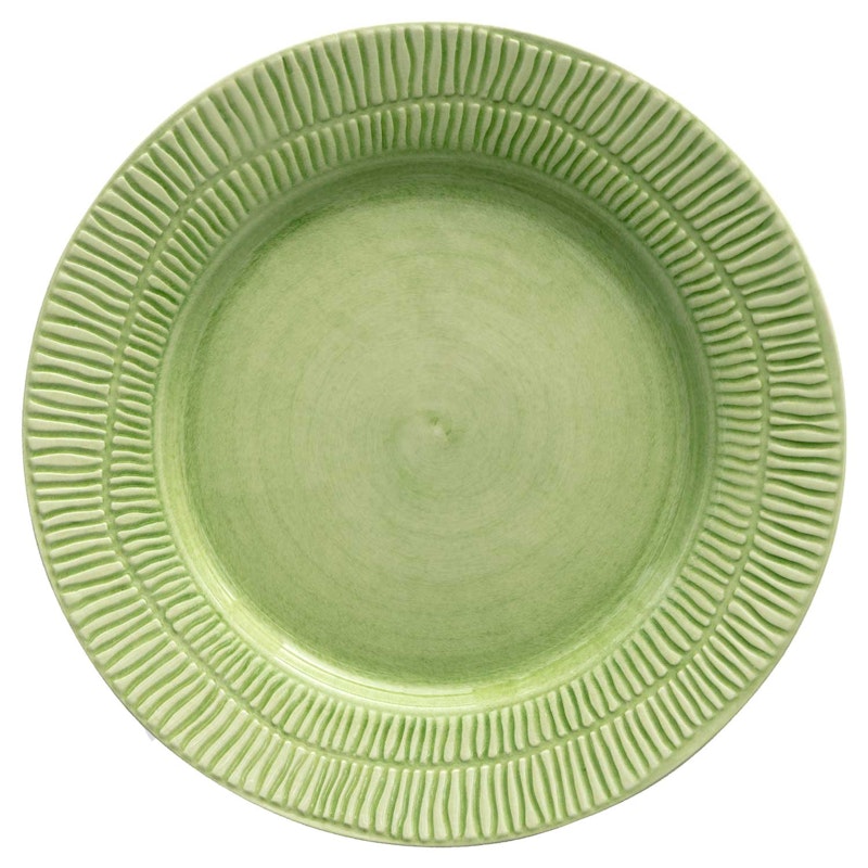 Stripes Plate 28 cm, Green