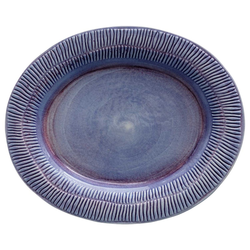 Stripes Platter 35x30 cm, Violet