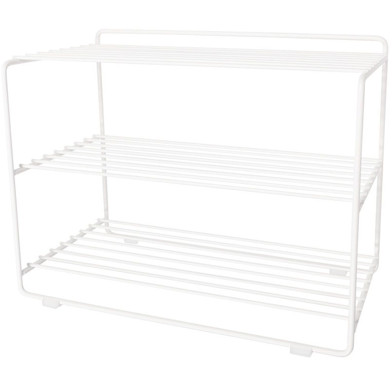 Downtown Shoe Rack, White