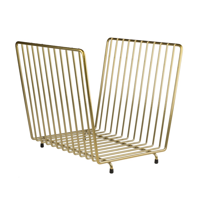 Journal Storage Basket, Brass