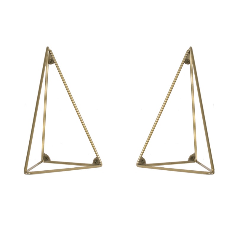 Pythagoras Console 2 Pcs, Brass