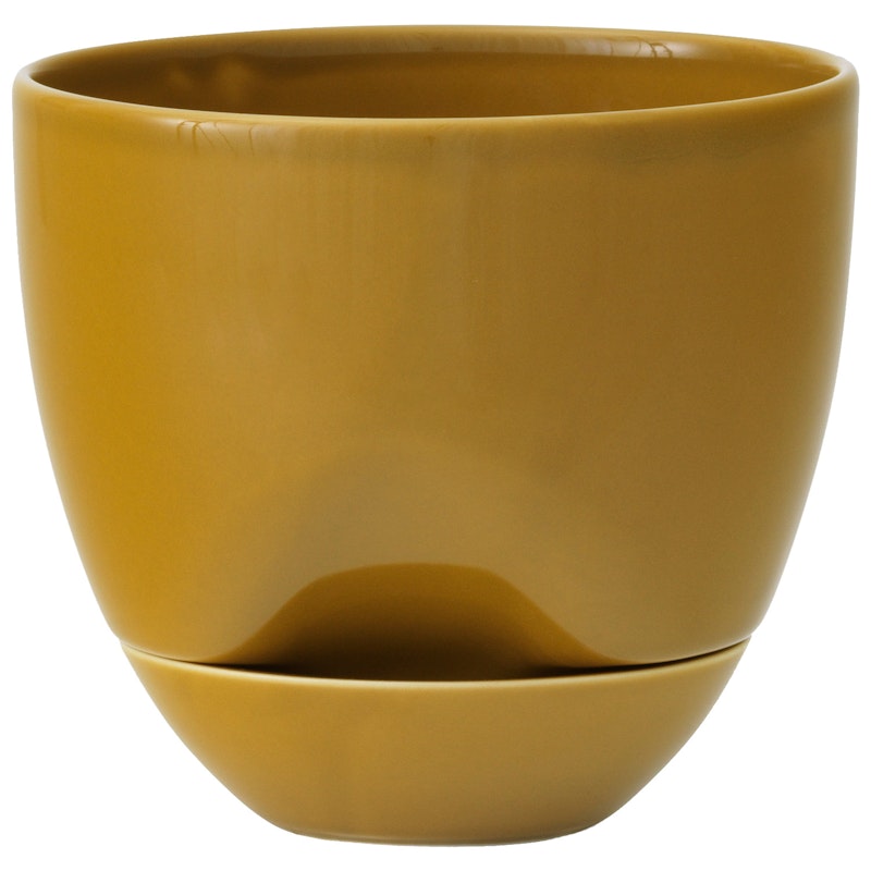 Hydrous Planter Self-watering Ø12 cm, Ochre