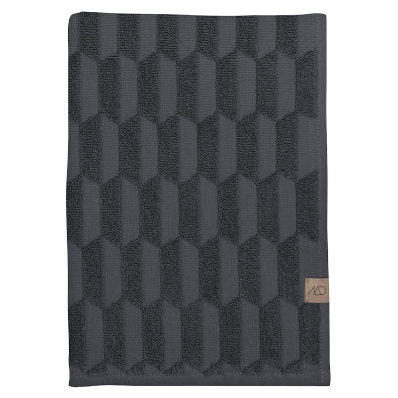 Geo Towel 70x133 cm, Anthracite