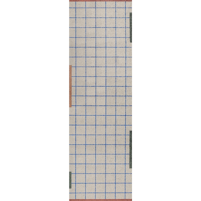 Network Plastic Rug Sand, 77x240 cm