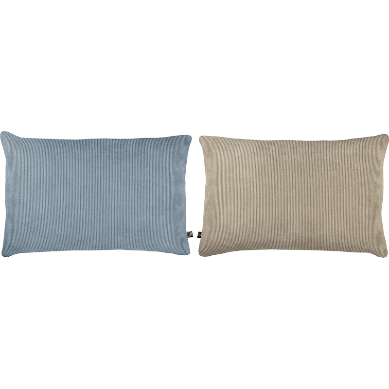 RIBBON Scatter Cushion 60x40 cm, Baby Blue / Light Grey