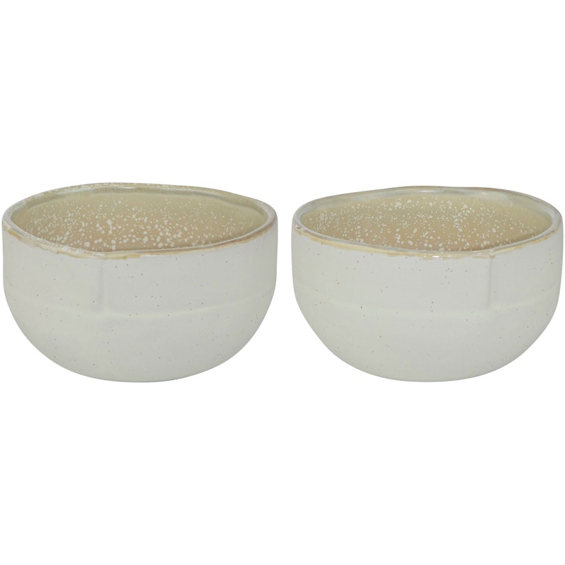 SAND GRAIN Bowl 2-pack Small, Straw