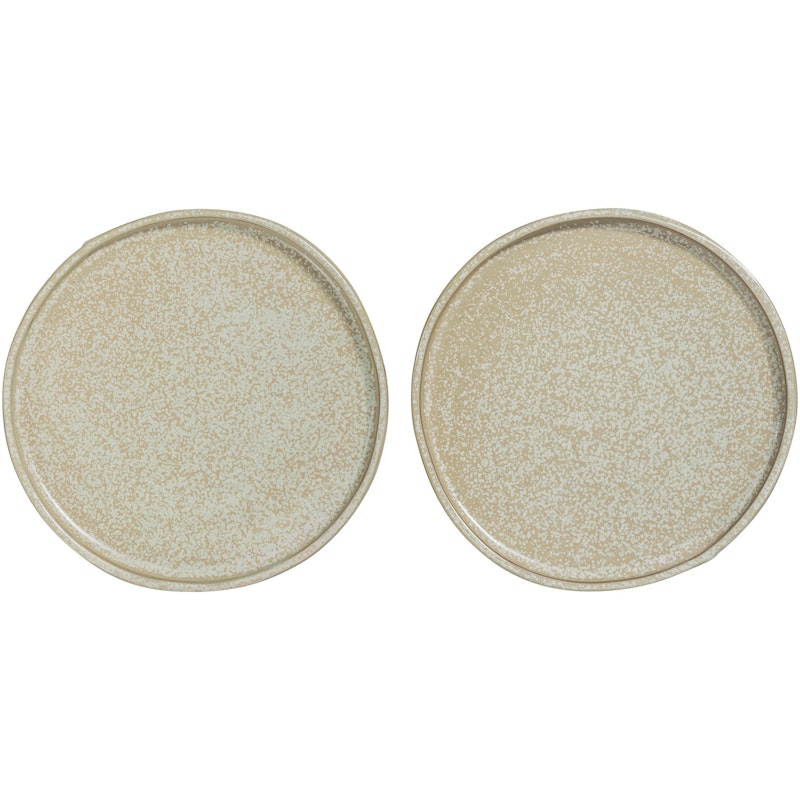 SAND GRAIN Plate 2-pack, Straw