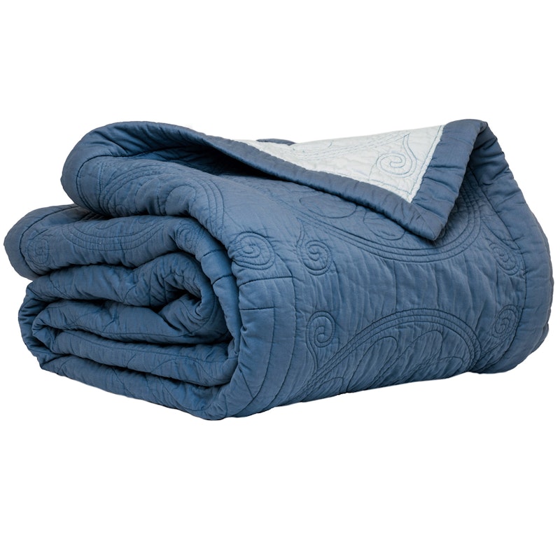 Durham Dawn Bedspread 260x260 cm, Blue/Light Blue