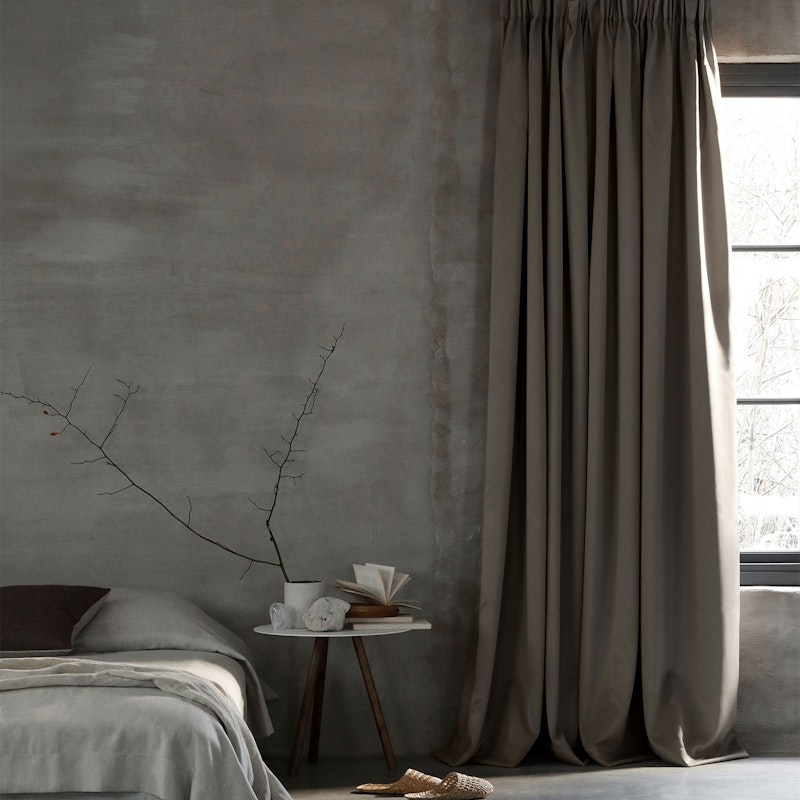 Hotel Blackout Curtain Double Width 290x270 cm, Greige