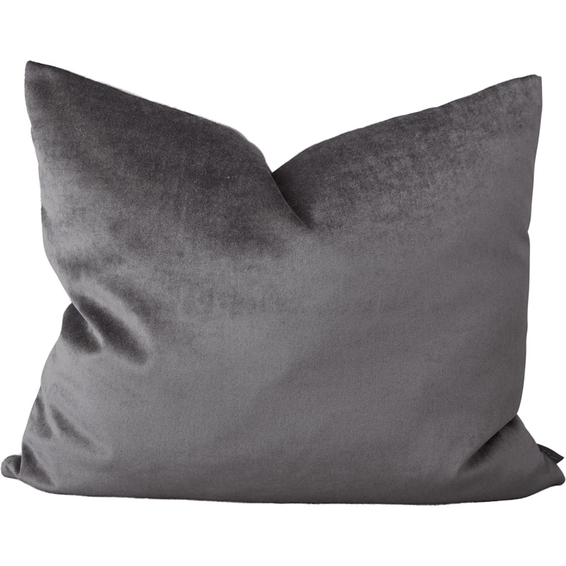 Focus Recycling Linen/Velvet Cushion 50x60 cm, Grey