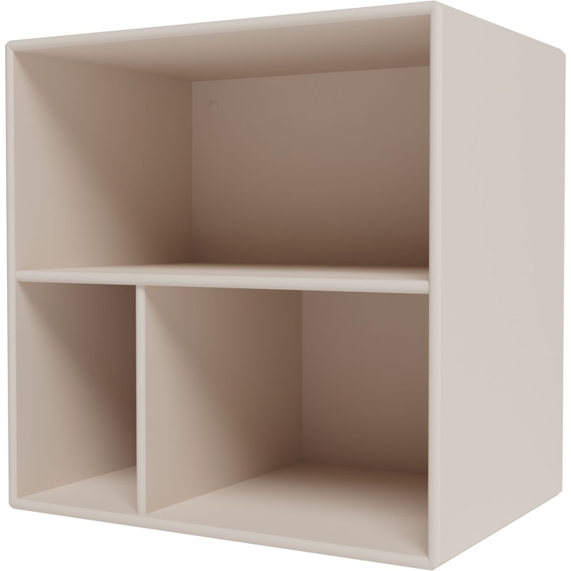 Mini 1102 Shelf With Compartments, Clay