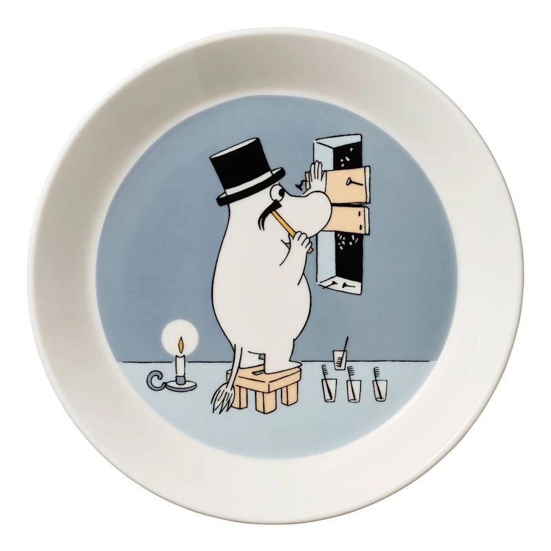 Moomin Bowl 19 cm, Moominpappa Grey