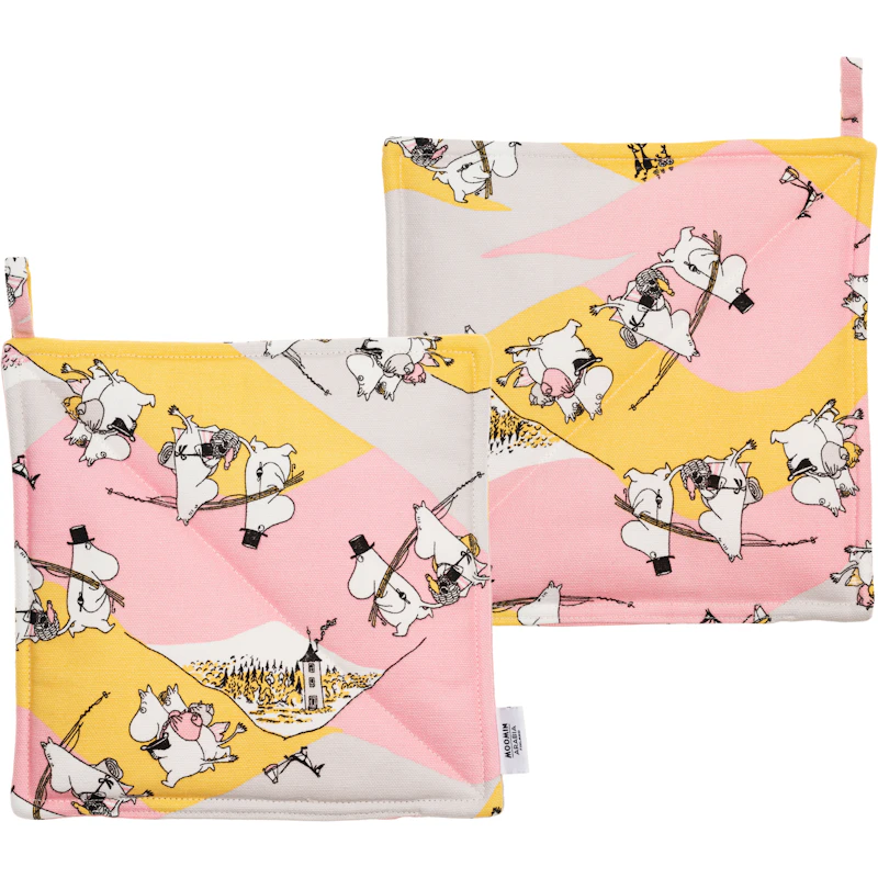 Moomin Pot Holder Family Time 22x22 cm 2-pack