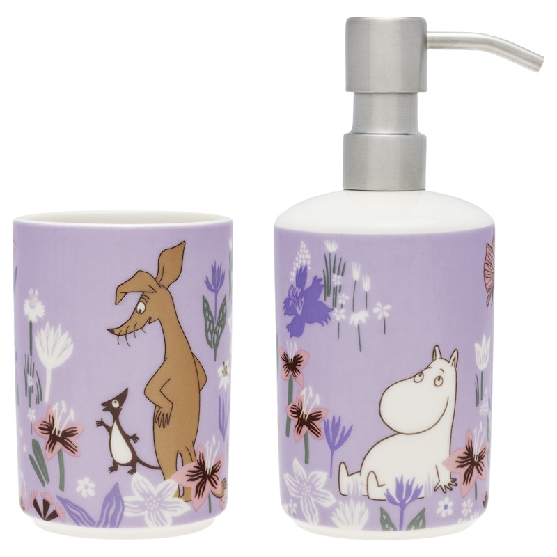 Moomin Bathroom Set, Flower garden