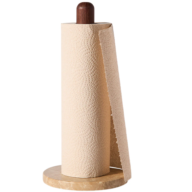 Yami Kitchen Roll Holder, Ash / Marble