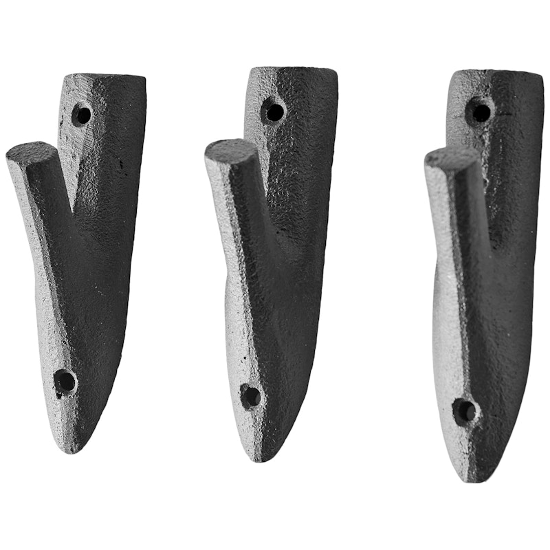 Aion Hook 3-pack Black 15 cm