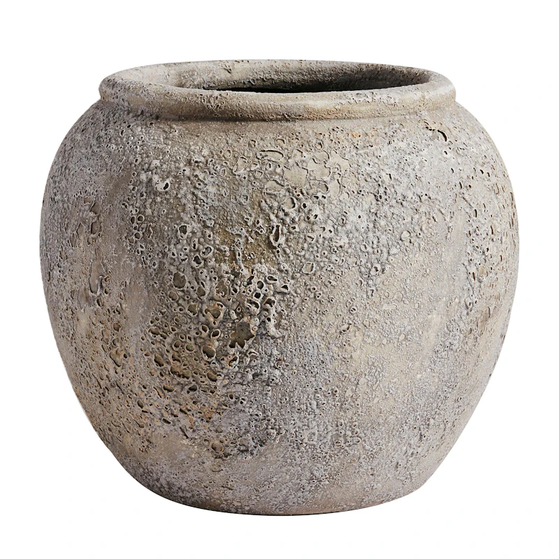 Luna Decorative Pot Light Grey, 25 cm