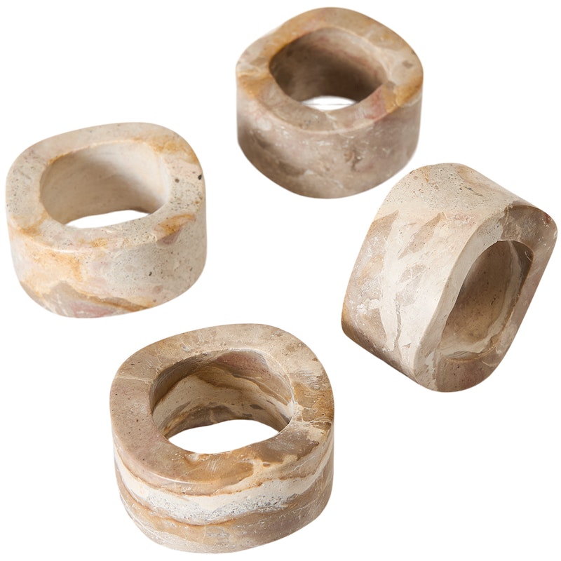 Vita Napkin Rings 4-pack, Seashell